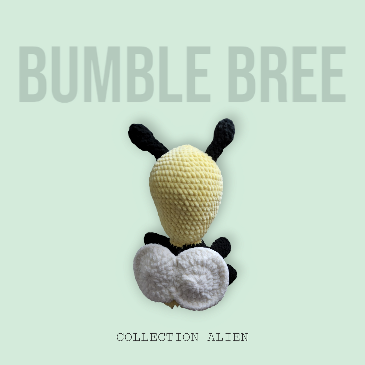 Handmade Crochet Alien Bumblebee "Bumble Bree"