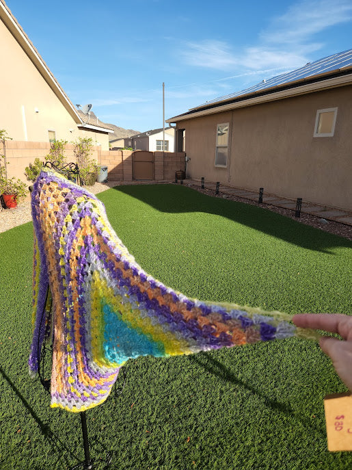 Pastel rainbow shrug/jacket