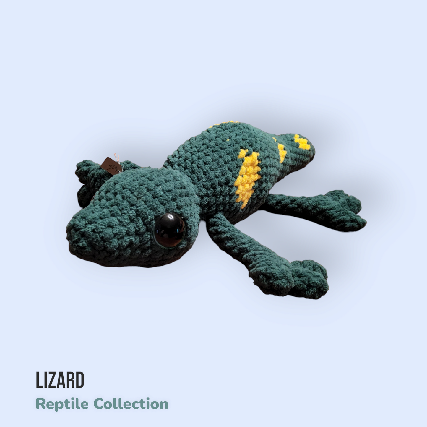 Handmade Multi-Colored Crochet Lizard