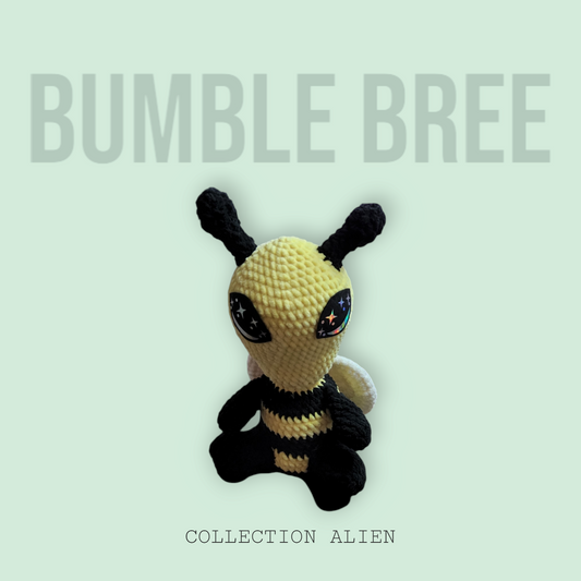 Handmade Crochet Alien Bumblebee "Bumble Bree"