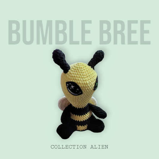 Handmade Crochet Alien Bumblebee "Bumble Bree"